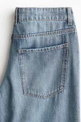 Wide Regular Jeans - Bleu denim — photo 1
