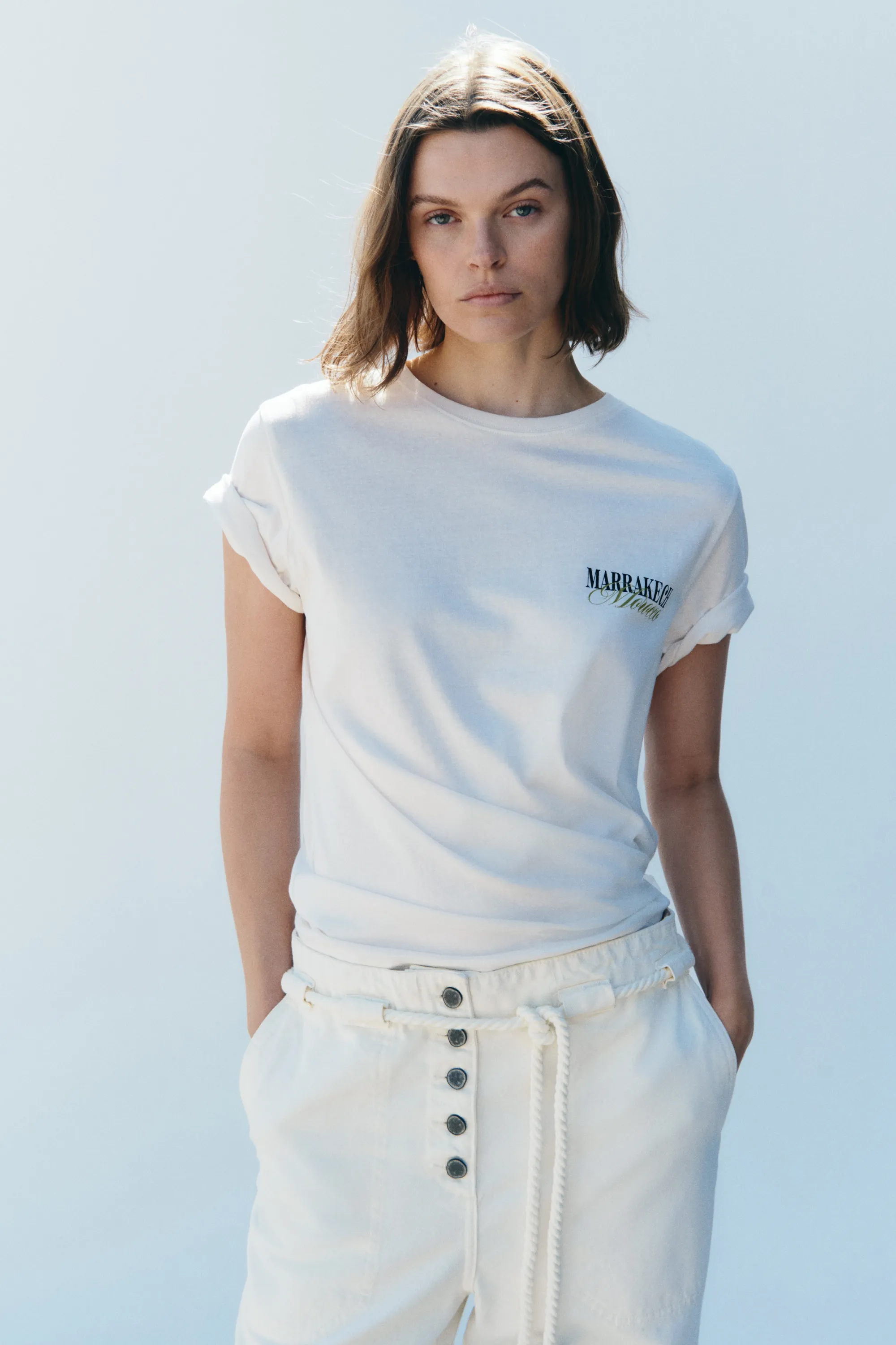 T-shirt imprimé - Crème/Marrakech