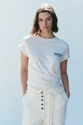 T-shirt imprimé - Crème/Marrakech — photo 1