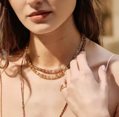 Nouveau ! UCCIANI Collier Lau Citrine — photo 3