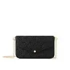 Maroquinerie pochette felicie gm noir empreinte