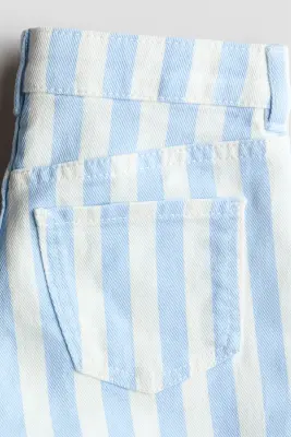 Short en denim - Bleu clair/rayé — photo 2