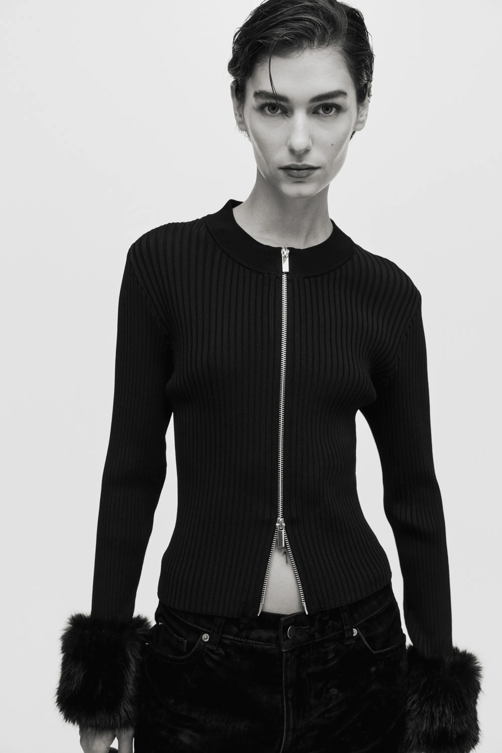 Gilet zippé - Noir
