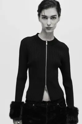Gilet zippé - Noir — photo 1