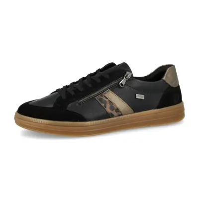 Baskets Remonte D2C04-03 Noires - Lacets Grande Pointure Femme — photo 1