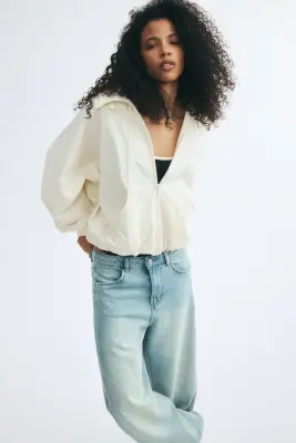 Balloon High Waist Jeans - Bleu denim clair — photo 1