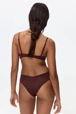 Cheeky Bikini bottoms - Marron foncé — photo 2