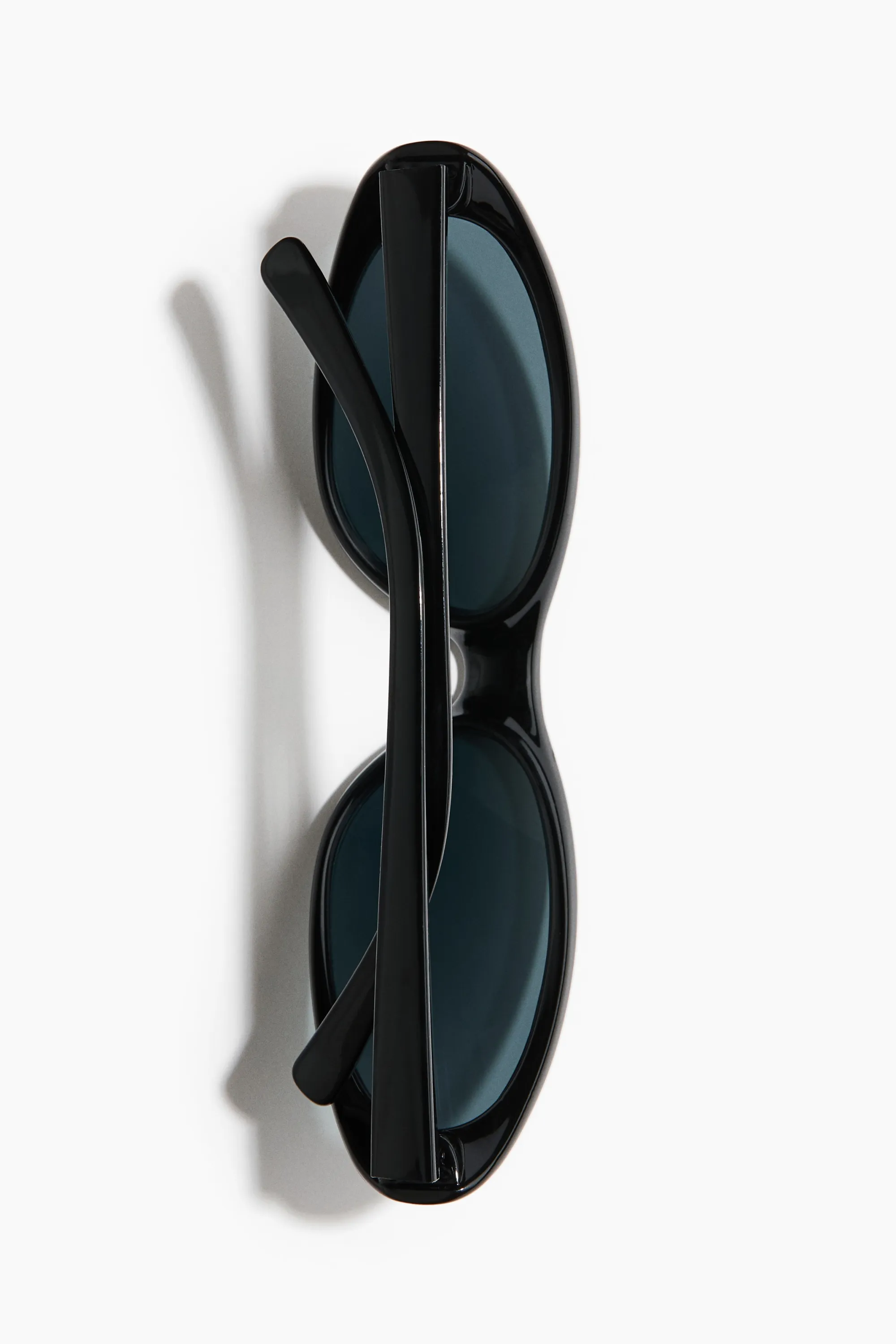 Lunettes de soleil ovales - Noir