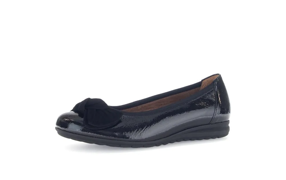 Ballerines Gabor 72.621.87 Noires - Lacets Grande Pointure Femme