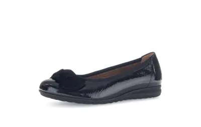 Ballerines Gabor 72.621.87 Noires - Lacets Grande Pointure Femme — photo 1
