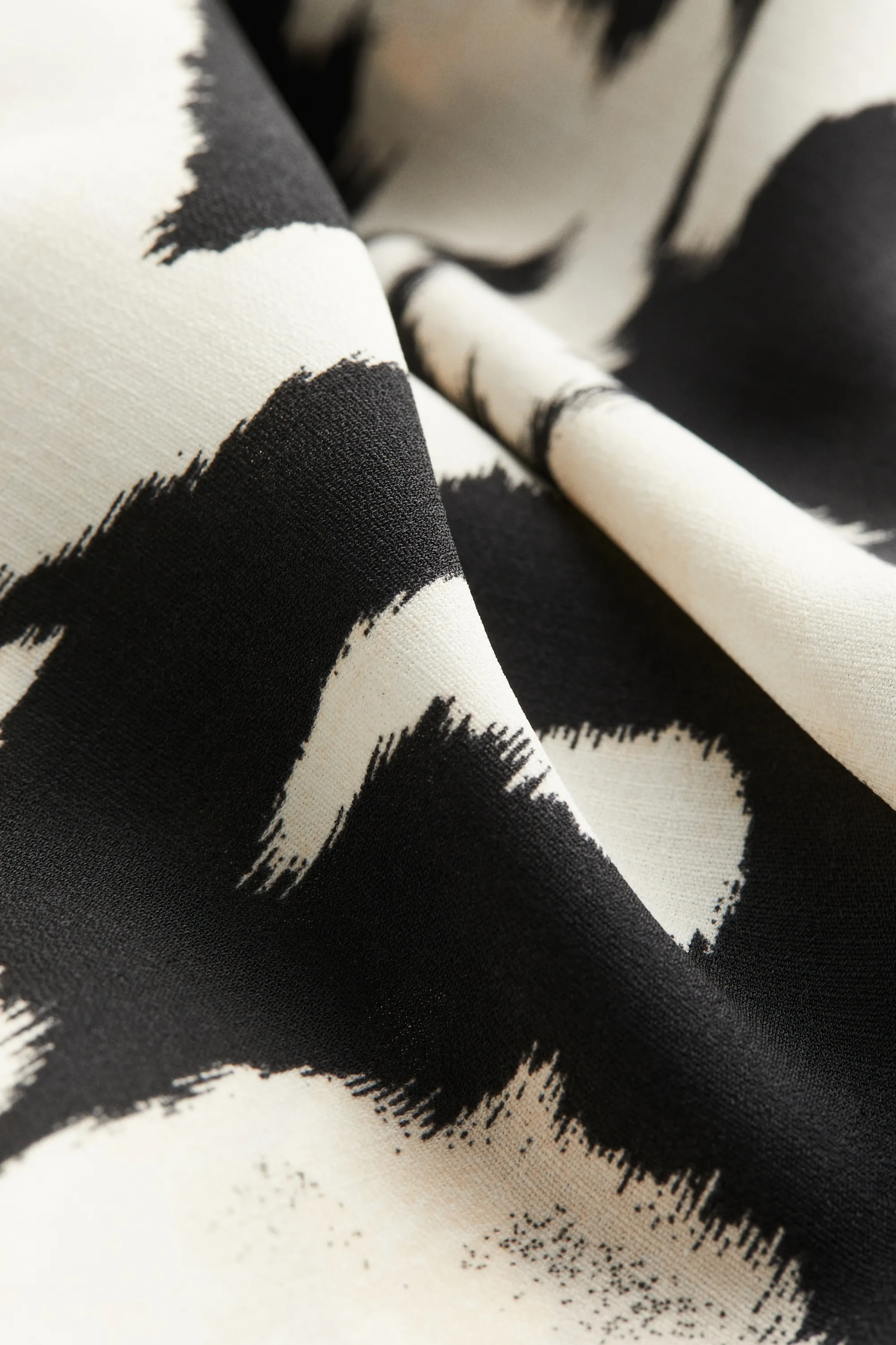 Robe combinaison en crêpe - Noir/motif