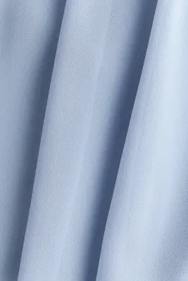 Top drapé avec base à effet boule - Bleu clair — photo 4