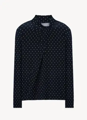 T-shirt en viscose et élasthanne à pois — photo 4