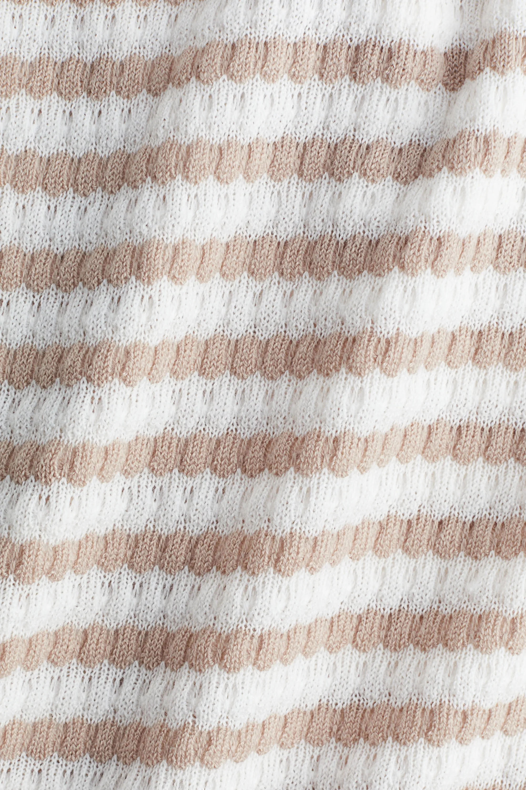 Robe de plage à nouer dans le dos - Beige/rayé