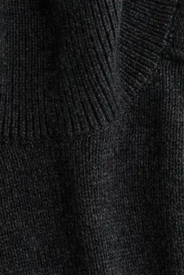 Pull col roulé en cachemire mélangé - Noir — photo 5