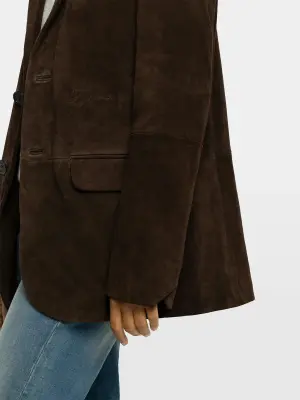 Blazer Vanille Cuir Suede — photo 5