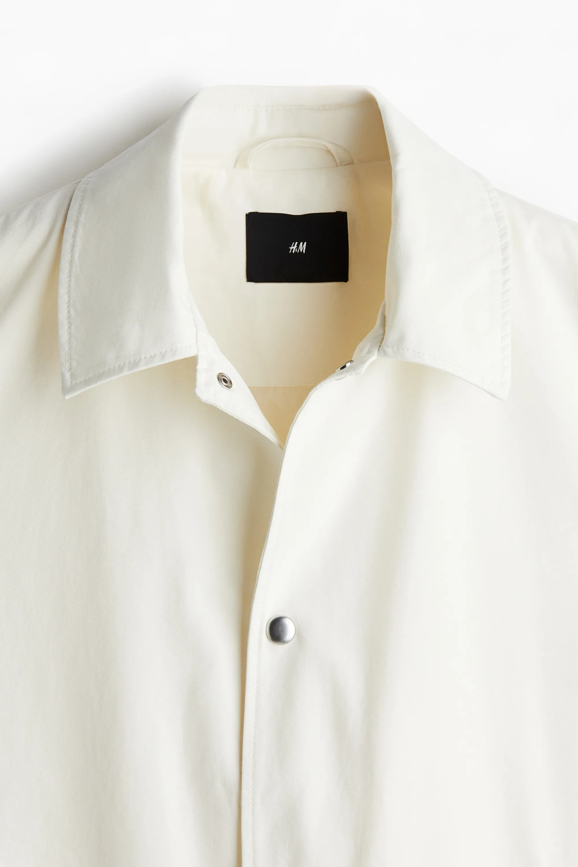 Veste coach Regular Fit en toile - Blanc
