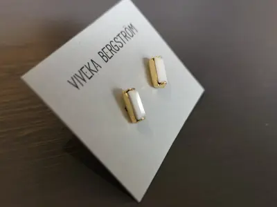 Flingan, 7*3 mm crystal earrings — photo 1