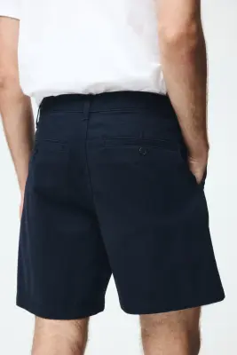 Short chino Relaxed Fit - Bleu marine — photo 2