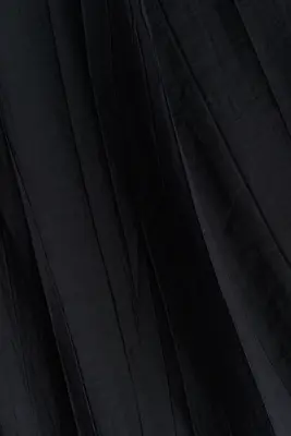 Pantalon à cordon avec jambes ballon - Noir — photo 3