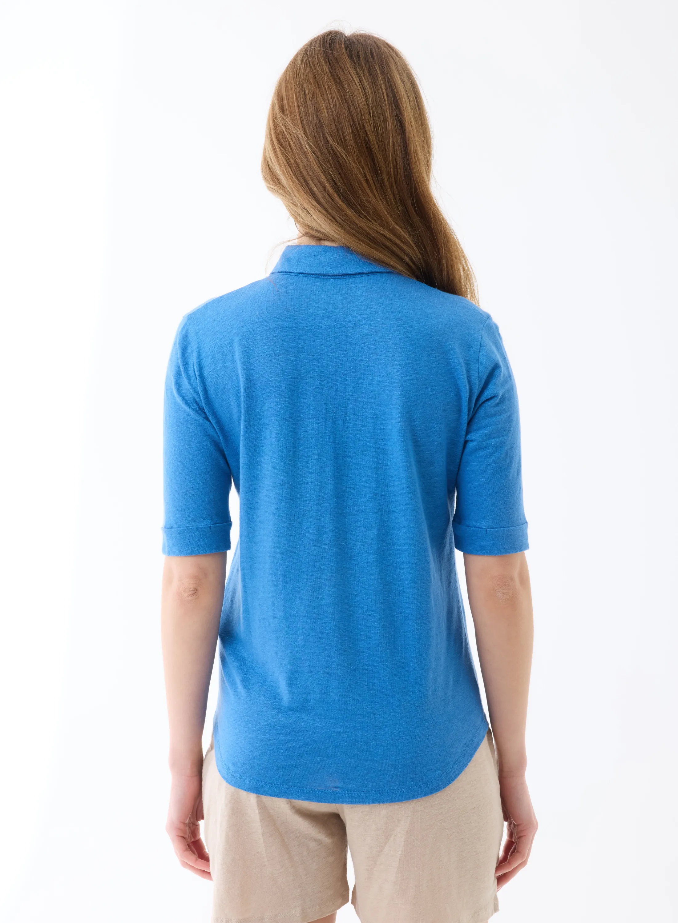 Chemise en lin et élasthanne