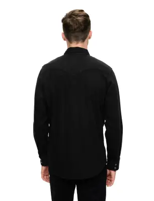 LEVIS CHEMISE BARSTOW WESTERN Noir — photo 3