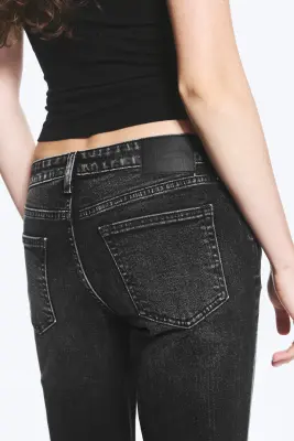 Jean bootcut slim taille mi-haute Tension - Paloma Black - Black — photo 3
