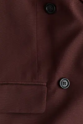 Blazer à fermeture croisée - Brun rouille — photo 4