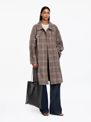Sac fourre-tout en cuir - Gris foncé — photo 1