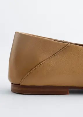 Mocassins en cuir - Beige — photo 3