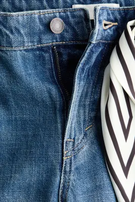 Straight Regular Waist Jeans - Bleu denim — photo 3