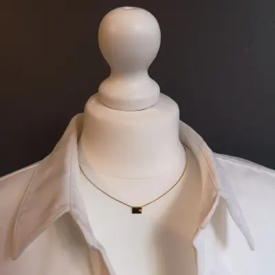 Finesse, the classic metal plate necklace. — photo 5