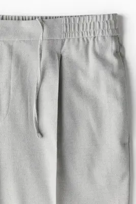 Pantalon Regular Fit avec plis - Gris clair — photo 1