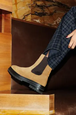 Boots chelsea en cuir Femme — photo 2