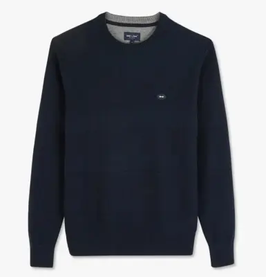 EDEN PARK PULL COL ROND Marine — photo 3