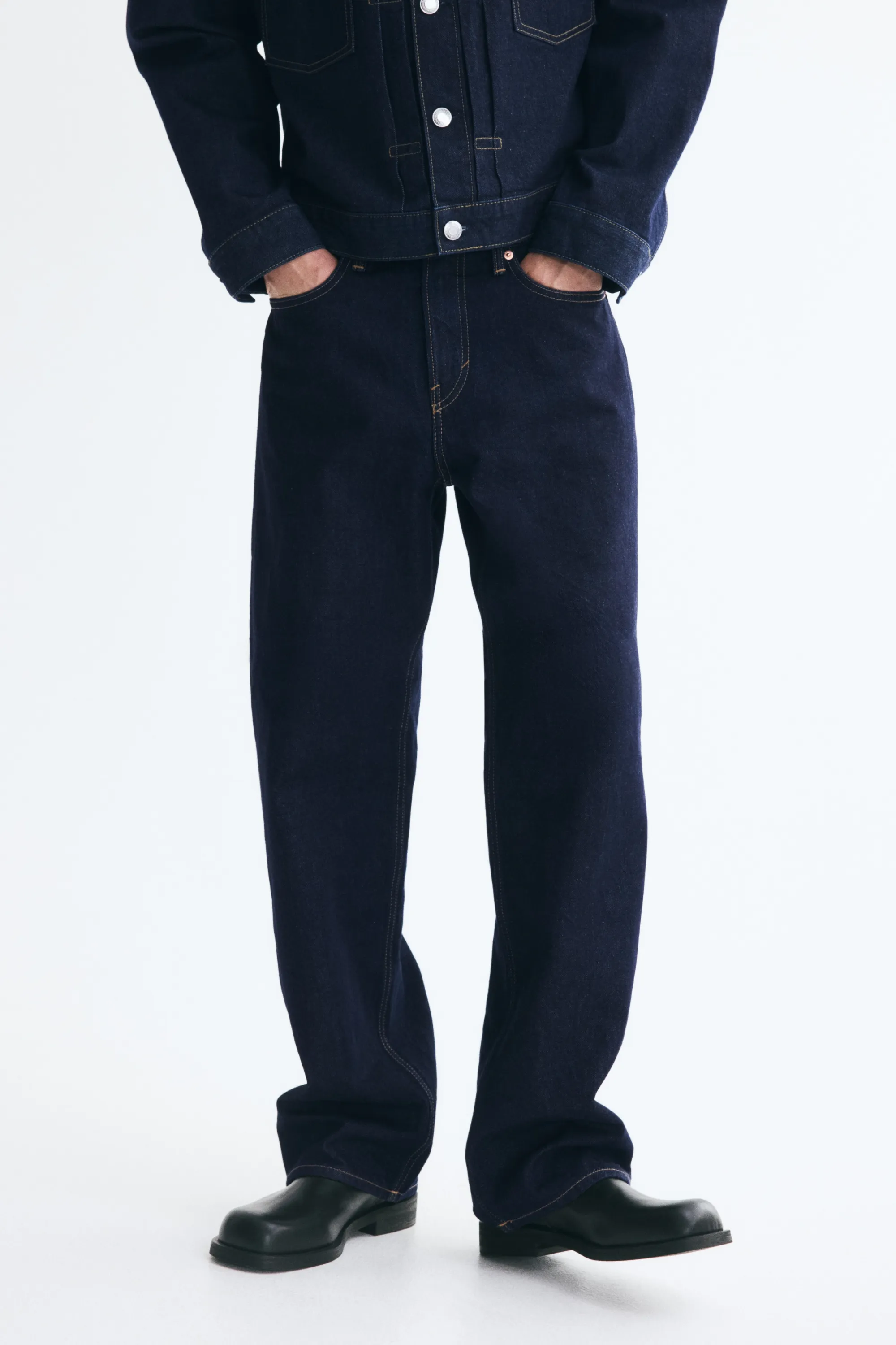 Relaxed Jeans - Bleu denim foncé
