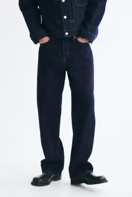Relaxed Jeans - Bleu denim foncé — photo 1