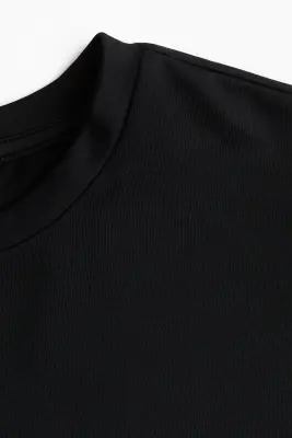 T-shirt ajusté en microfibre - Black — photo 6