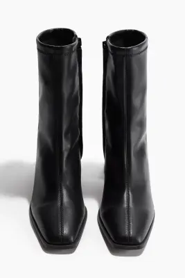 Bottines à talon - Noir — photo 3