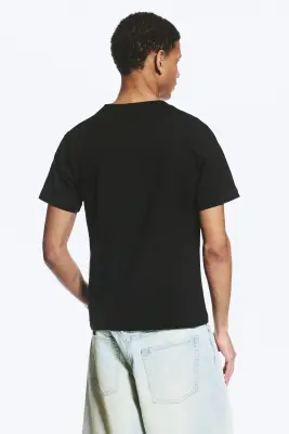 Lot de 3 T-shirt carré classique - Noir — photo 2