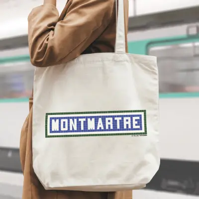 TOTE BAG IMPRIMÉ - MONTMARTRE - ÉCRU — photo 2