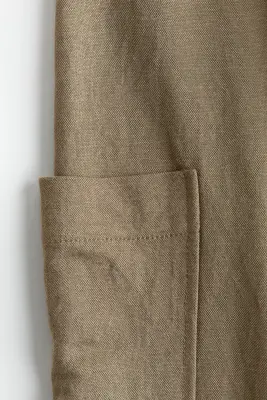Pantalon cargo avec cordon de serrage - Vert kaki foncé — photo 4