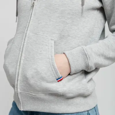 Hoodie zippé gris Philippine — photo 2