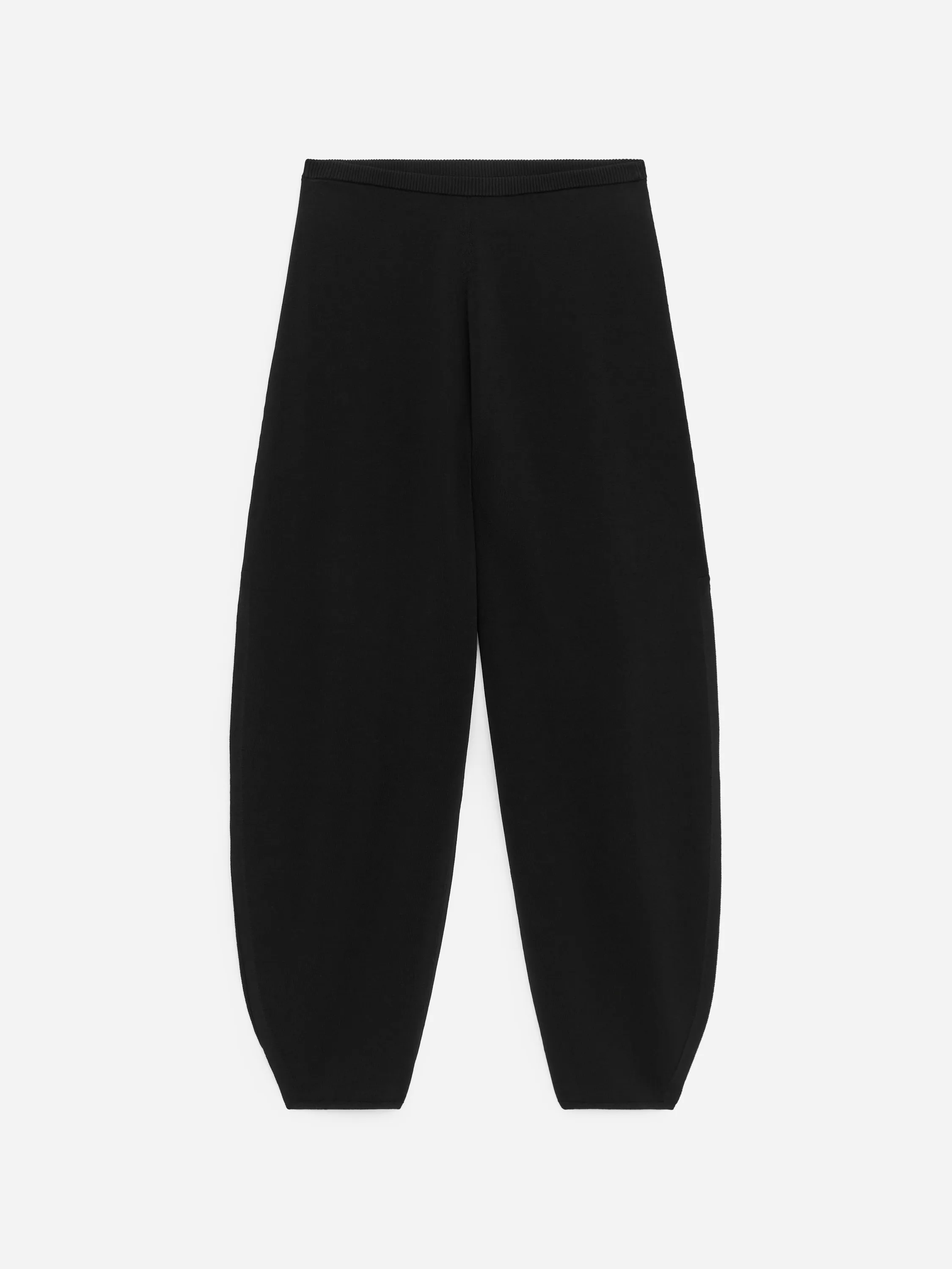 Pantalon décontracté en maille fine - Noir