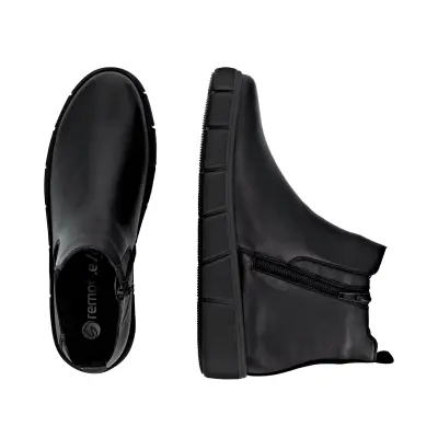 Bottines Remonte D1T71-01 Noires - Lacets Grande Pointure Femme — photo 4