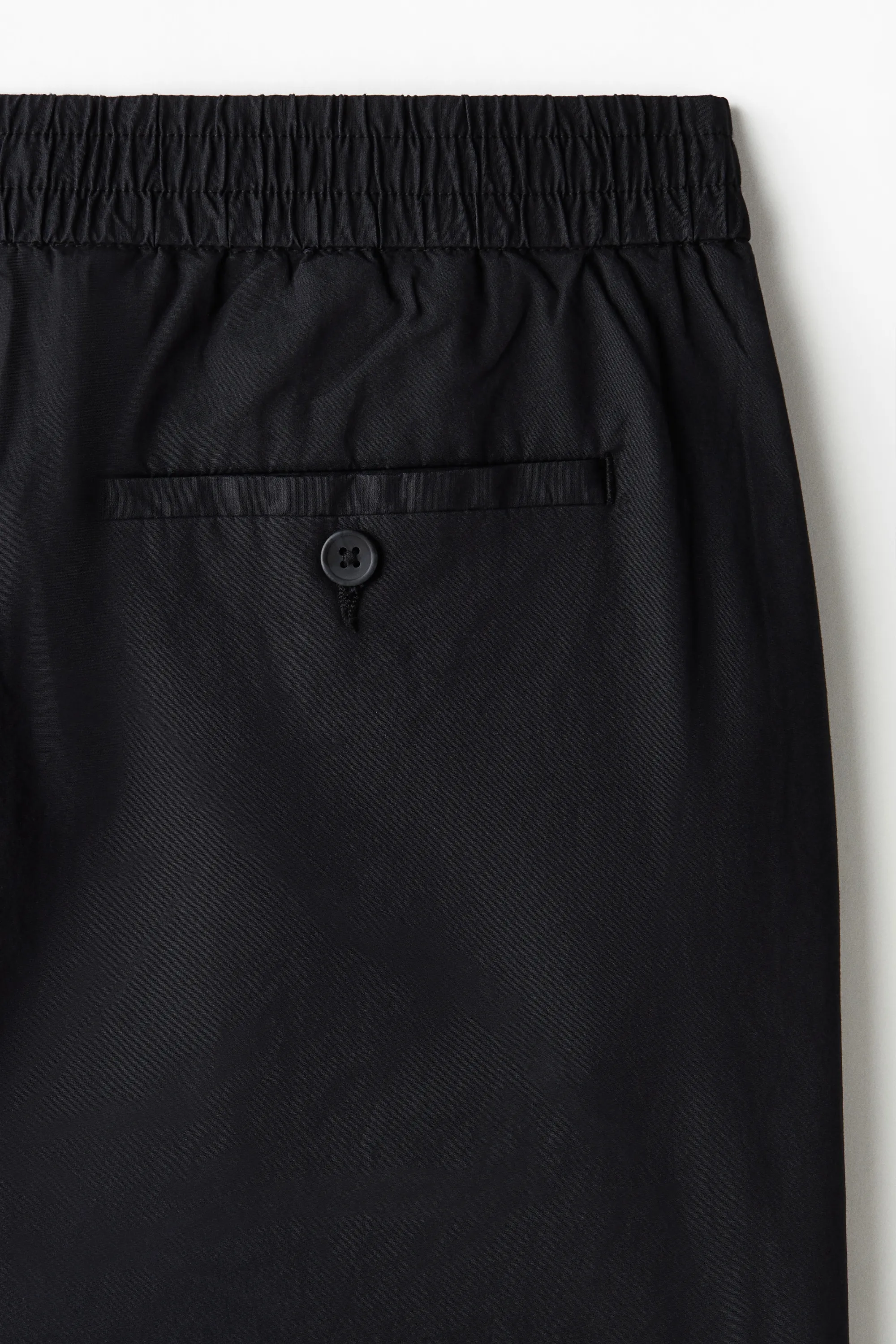 Short Relaxed Fit en popeline - Noir