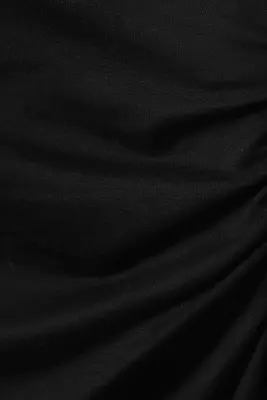 Mini-robe asymétrique à une manche - Noir — photo 5