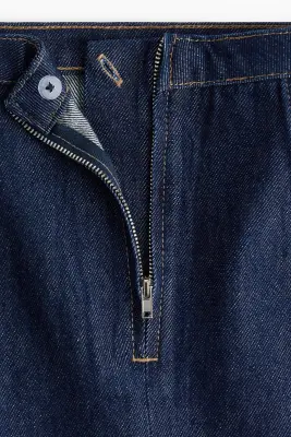 Minijupe trapèze - Bleu denim foncé — photo 4