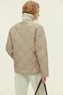 Veste THERMOLITE® matelassée avec écharpe - Beige — photo 3