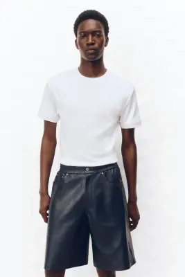 T-shirt en coton côtelé - Blanc — photo 2